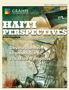 Aide internationale et développement en Haïti - GRAHN