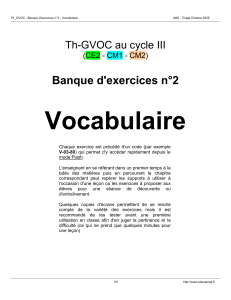 Documentation GVOC Vocabulaire