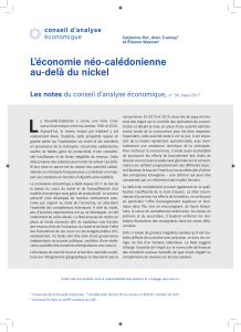 La Note du CAE - Conseil d`Analyse Economique