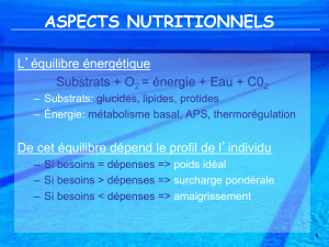 aspects nutritionnels