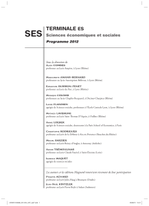 SES Terminale - Livre du professeur - SES Tle ES (2012)