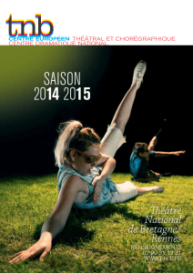 Programme de la saison 2014-2015 - Theatre