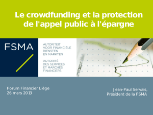 Le crowdfunding et la protection de l`appel public à l`épargne