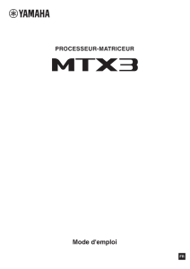 MTX3 Owners Manual - Yamaha Downloads