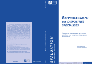 évaluation du rapprochement de structures spécialisées