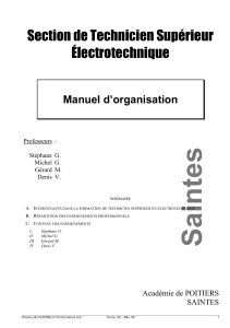 Section de Technicien Supérieur Électrotechnique