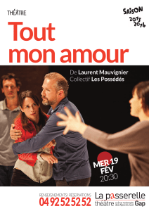 Laurent Mauvignier - Théâtre La passerelle