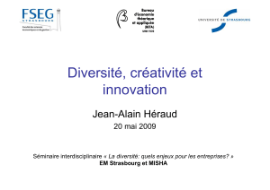 Diversité, créativité et innovation