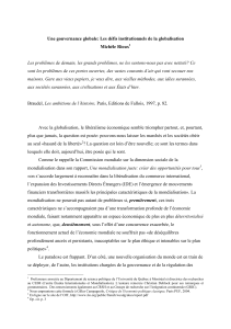 Une gouvernance globale: Les défis institutionnels de - IEIM-UQAM