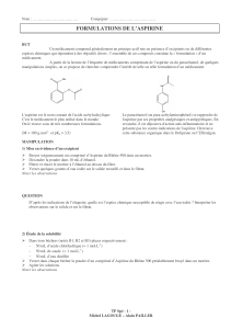 TP Spe 12 formulation aspirine - lagouge@ecole