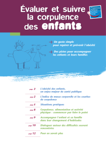 Évaluer et suivre la corpulence des enfants