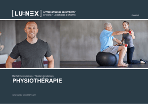 physiothérapie - Lunex University