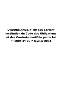 Code des obligations et des contrats_ordonnance n° 89