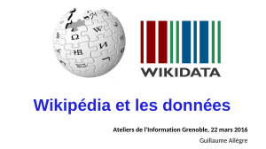 Wikipédia et les données