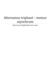 Alternateur triphasé – moteur asynchrone - Jean