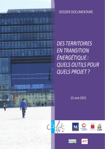 des territoires en transition énergétique : quels outils