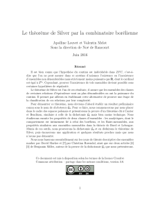 Le théorème de Silver par la combinatoire borélienne