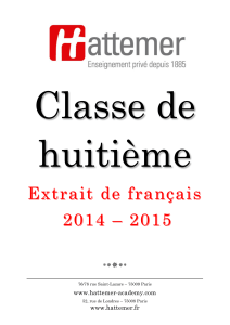 Extrait de Extrait de français 2014 – 2015