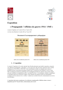 A. "Propagande! Affiches de guerre 1914/1945