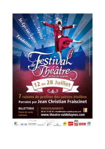 Dossier de presse - Festival de Théâtre en Val de Luynes