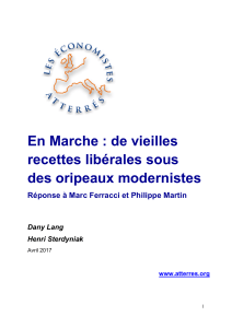 Note Réponse Macron - Les Économistes Atterrés