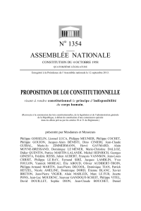 n° 1354 assemblée nationale proposition de loi constitutionnelle