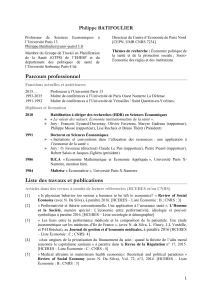 Batifoulier - CV - CEPN