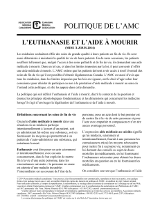 POLITIQUE DE L`AMC