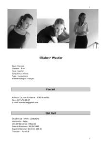 CV Elisabeth wautier