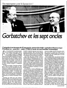 Gorbatchev et les sept ois ides