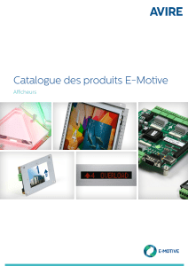 Catalogue des produits E-Motive