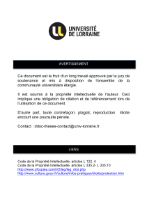 Adaptation de la Base de Données Régénération (BDR)