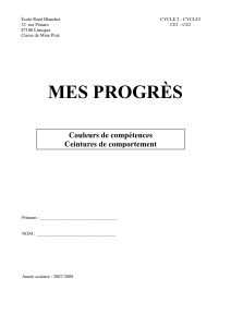 Dossier Mes progrès Cycle 2-3 (CE1-CE2)