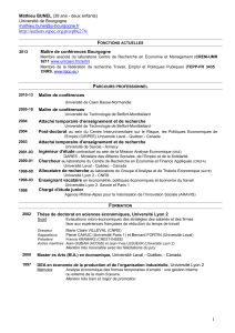 CV en français - Université de Caen Normandie