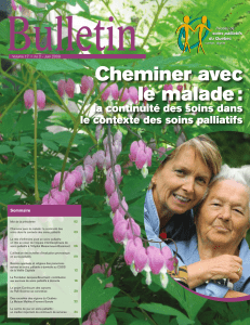 Cheminer avec le malade : - Association québécoise de soins palliatifs