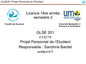 Licence STPI - Espace Pédagogique Claroline