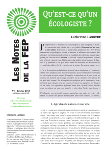 lnfep - Fondation de l`Écologie Politique