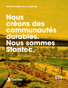 Nous créons des communautés durables. Nous sommes Stantec.