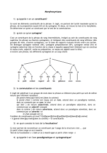 Morphosyntaxe