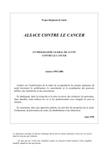 alsace contre le cancer - Banque de données en santé publique
