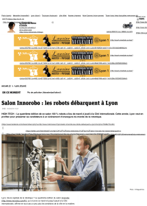 les robots débarquent à Lyon - Pierre