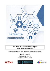 Le Droit de l`Internet des Objets