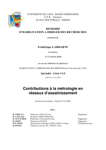Contributions à la métrologie en réseaux d`assainissement (PDF