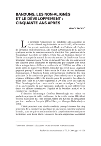 bandung, les non-alignés et le développement : cinquante ans après