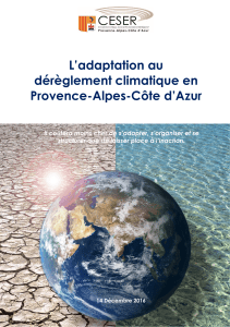 L`adaptation au dérèglement climatique en Provence-Alpes