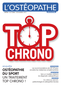 article octobre 2012 osteopathe mag
