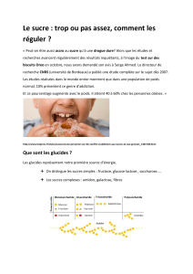 Le sucre : trop ou pas assez, comment les réguler