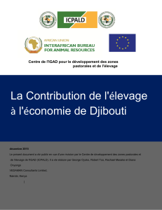 La Contribution de l`élevage à l`économie de Djibouti - AU-IBAR