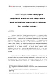 David Pasteger : « Actes de langage et jurisprudence - ORBi