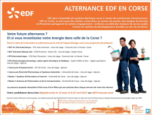 Alternance EDF en Corse.